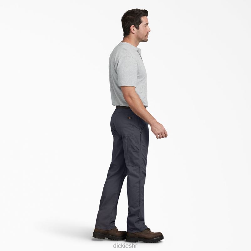 regular fit ripstop stolarske hlače muškarci Dickies isprana dizel siva (ryg) 6BPL6217 odjeća