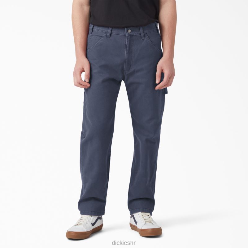 regular fit stonewashed duck stolarske hlače muškarci Dickies mornarica isprana kamenom (d53) 6BPL6249 odjeća