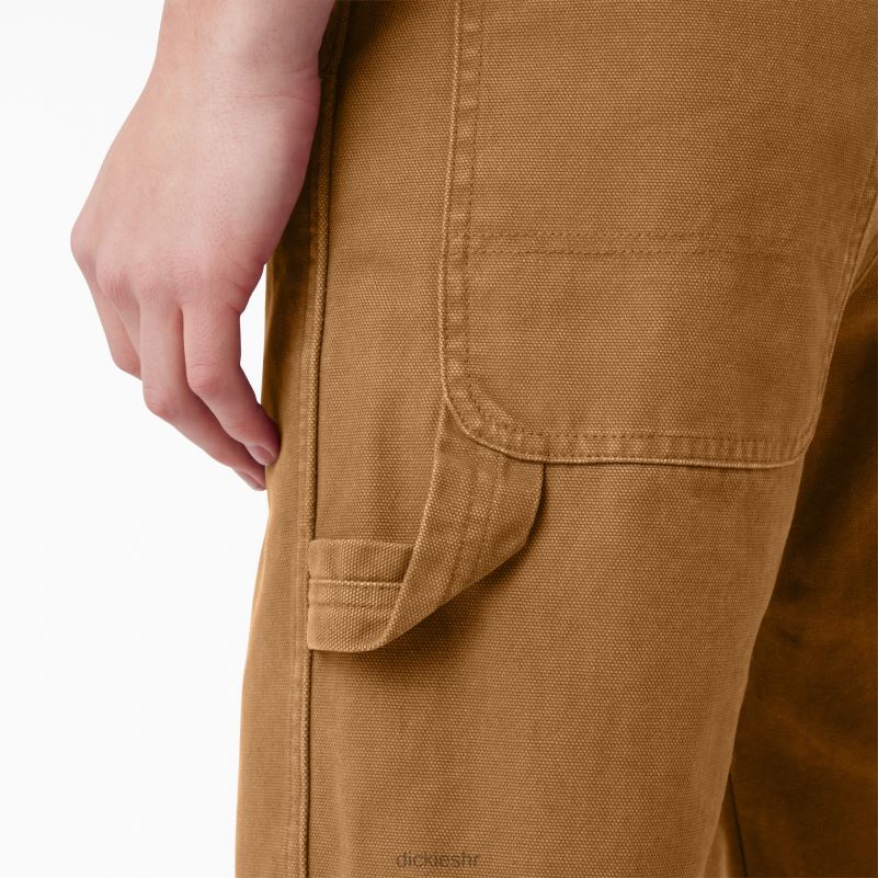 regular fit stonewashed duck stolarske hlače muškarci Dickies oprana smeđa patka (sbd) 6BPL6250 odjeća