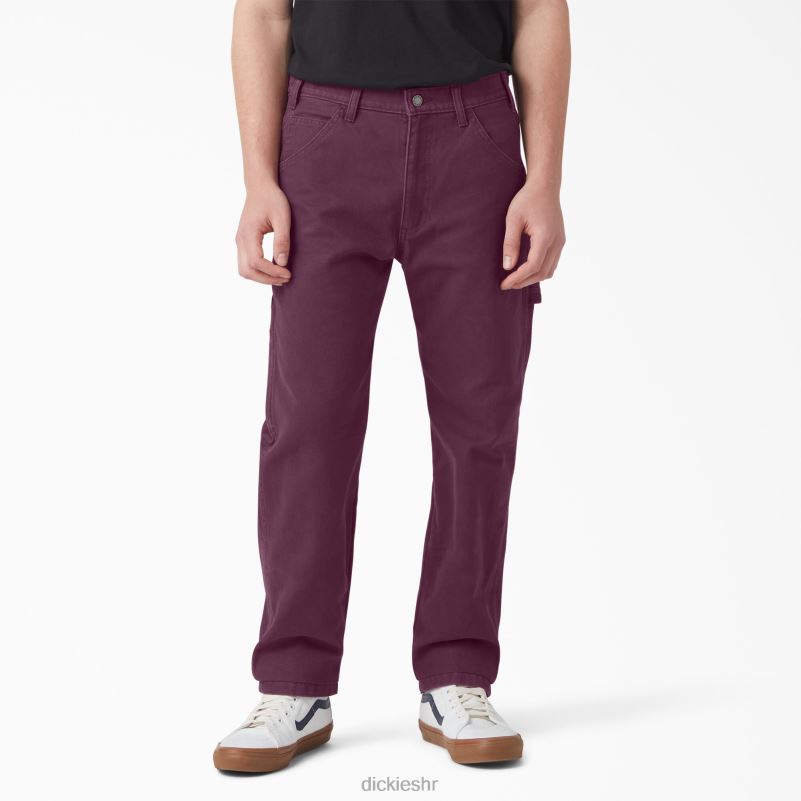 regular fit stonewashed duck stolarske hlače muškarci Dickies vino od grožđa (srw) 6BPL6253 odjeća
