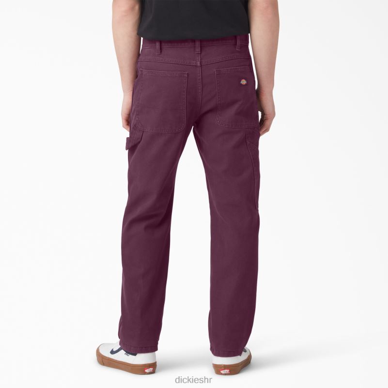 regular fit stonewashed duck stolarske hlače muškarci Dickies vino od grožđa (srw) 6BPL6253 odjeća