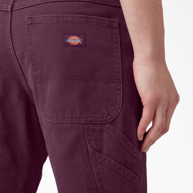 regular fit stonewashed duck stolarske hlače muškarci Dickies vino od grožđa (srw) 6BPL6253 odjeća