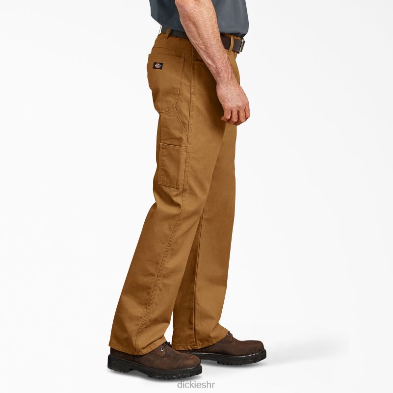 stolarske hlače opuštenog kroja muškarci Dickies isprana smeđa patka (rbd) 6BPL6238 odjeća