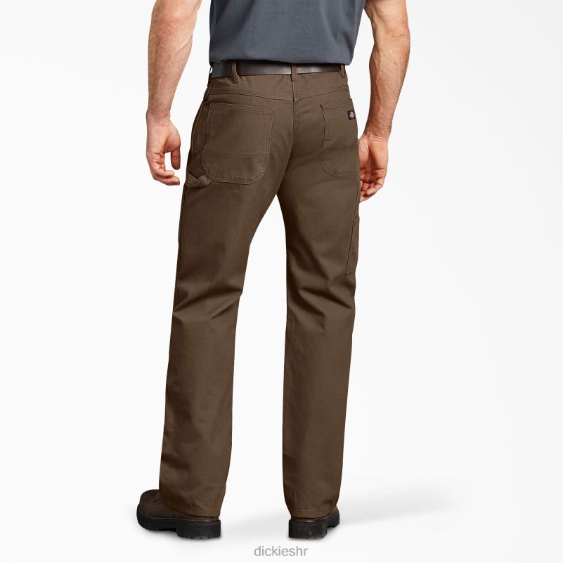 stolarske hlače opuštenog kroja muškarci Dickies isprano drvo smeđe (rtb) 6BPL6240 odjeća