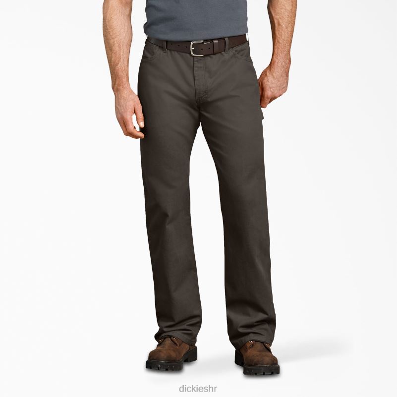 stolarske hlače opuštenog kroja muškarci Dickies maslinasto zelena (rbv) 6BPL6239 odjeća