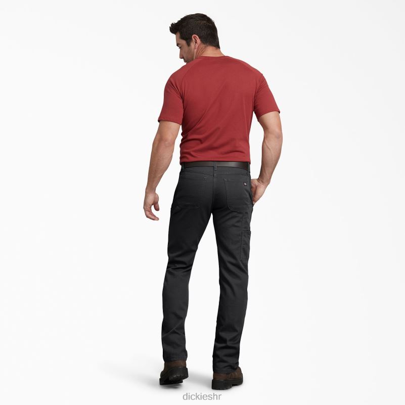 stolarske hlače regularnog kroja muškarci Dickies stonewashed black (sbk) 6BPL693 odjeća