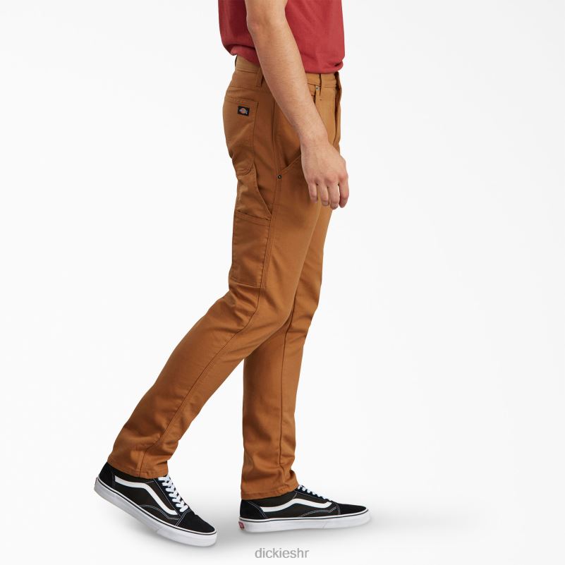 uske hlače sa suženim nogavicama muškarci Dickies oprana smeđa patka (sbd) 6BPL6201 odjeća