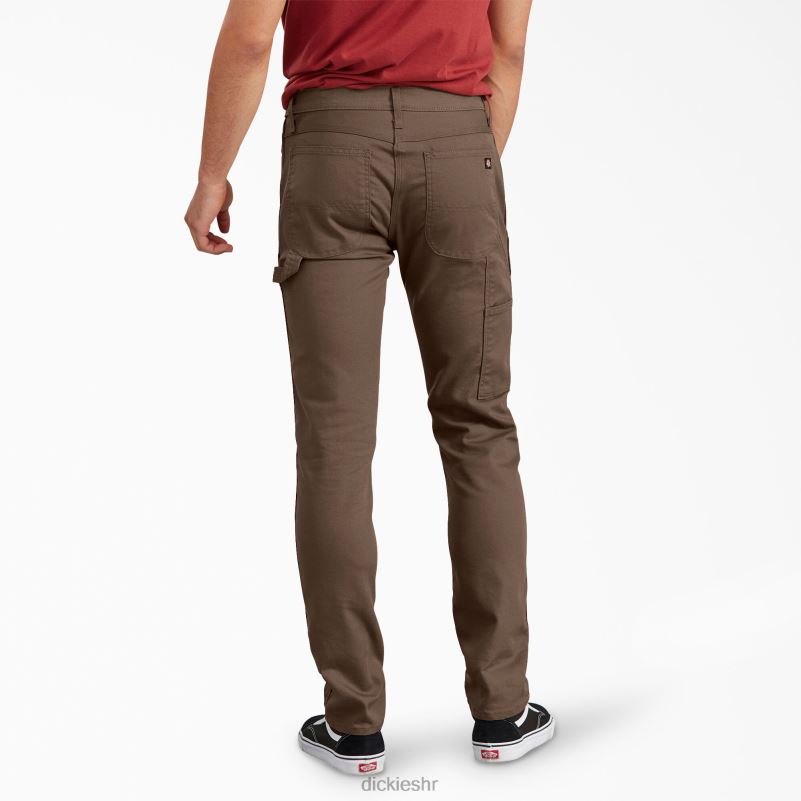 uske hlače sa suženim nogavicama muškarci Dickies stonewashed drvo smeđa (stb) 6BPL6203 odjeća