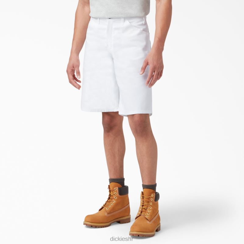 kratke hlače za farbanje 11" muškarci Dickies bijelo (wh) 6BPL6175 odjeća