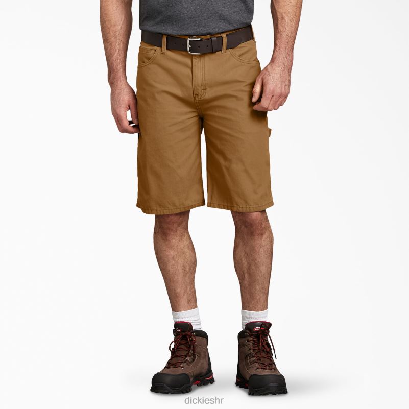 kratke stolarske hlače opuštenog kroja 11" muškarci Dickies isprana smeđa patka (rbd) 6BPL6425 odjeća