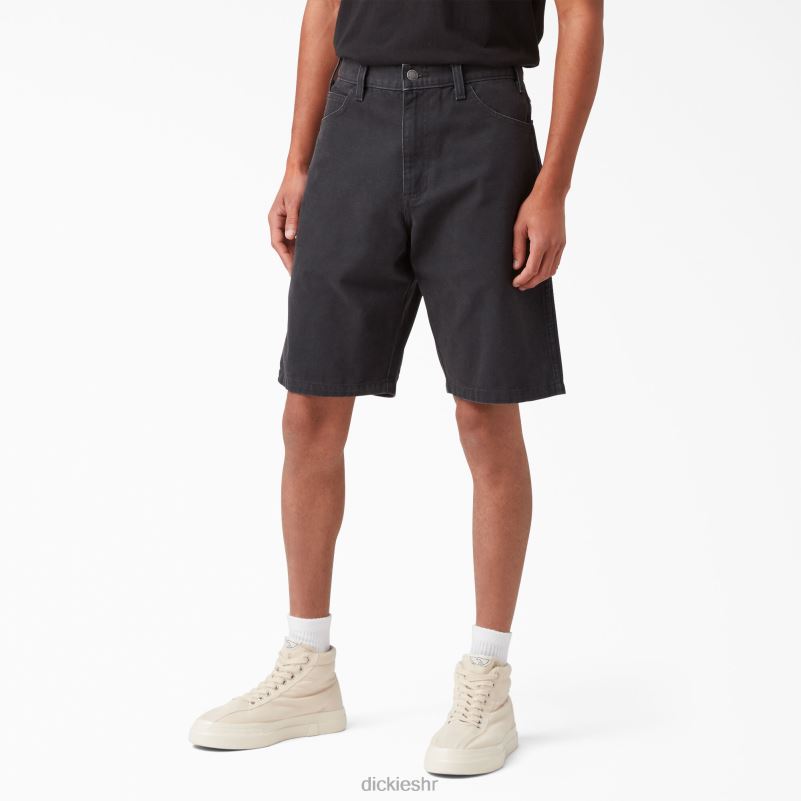 stonewashed duck stolarske kratke hlače 11" muškarci Dickies stonewashed black (sbk) 6BPL6468 odjeća