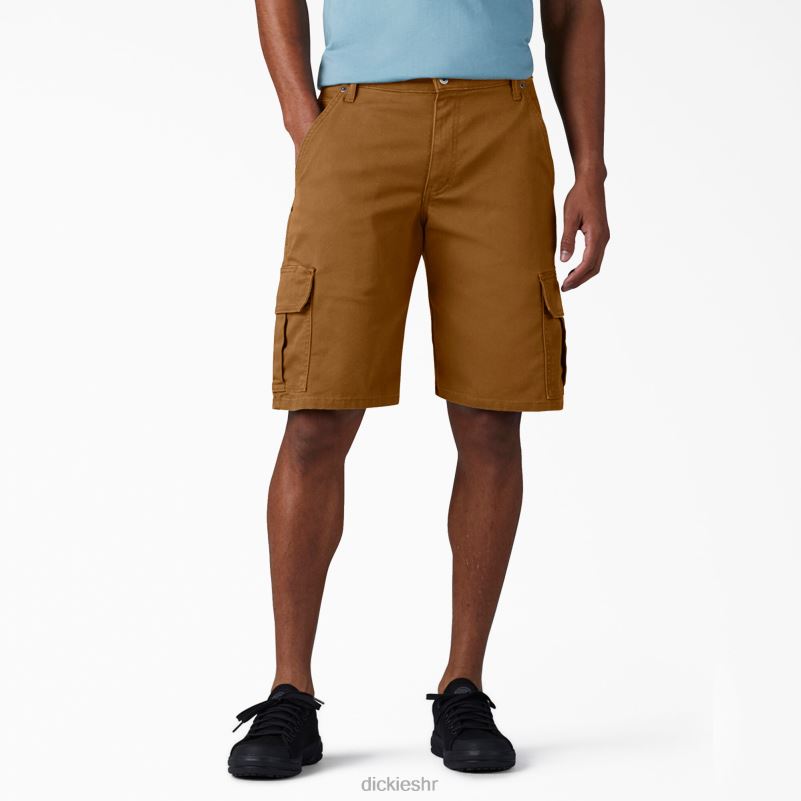 kargo kratke hlače opuštenog kroja 11" muškarci Dickies oprana smeđa patka (sbd) 6BPL6439 odjeća