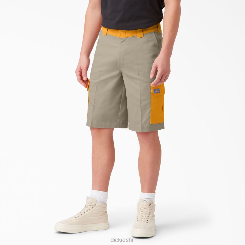 mješovite kratke kargo hlače 11" muškarci Dickies pustinjski pijesak/blistavo žuta (cbo) 6BPL6461 odjeća