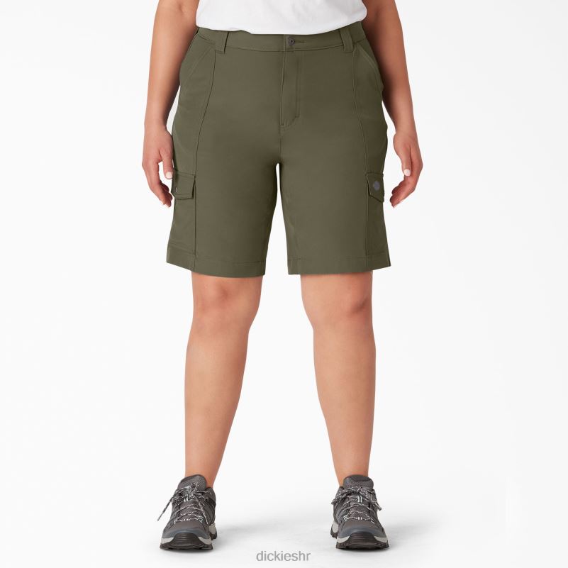 plus rashladne kargo kratke hlače 10" žene Dickies vojno zelena (ml) 6BPL61652 odjeća