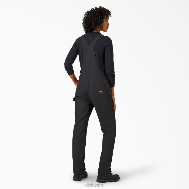 duck dvostruki prednji kombinezon žene Dickies isprano crno (rbk) 6BPL61569 odjeća