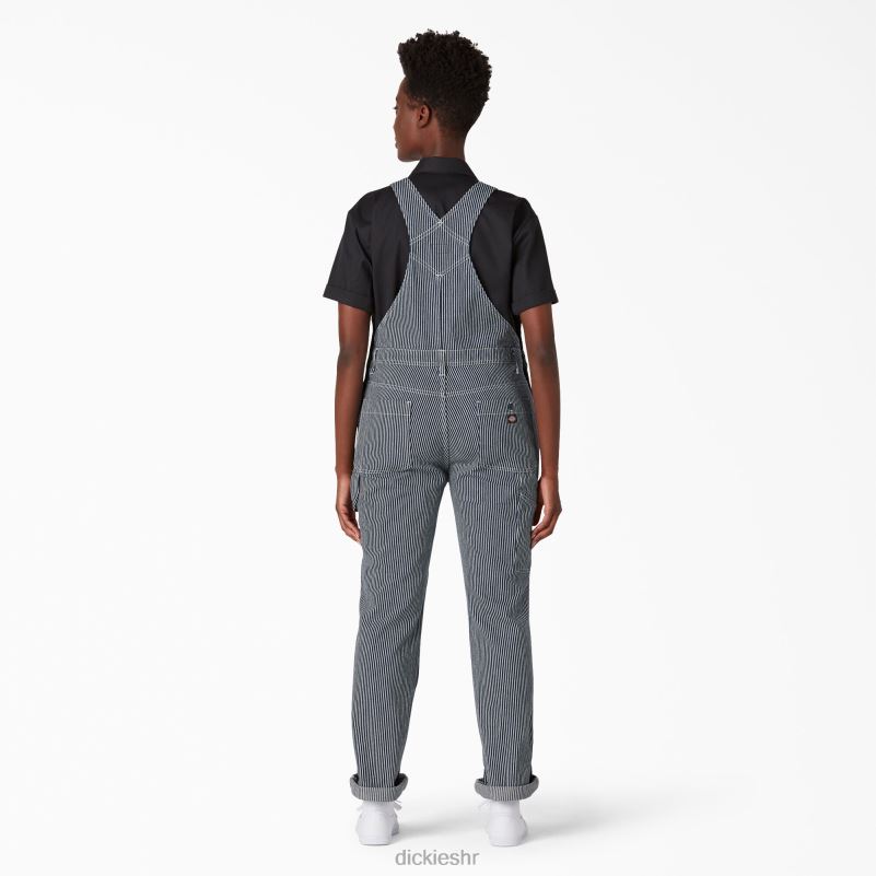 dvostruki kombinezon s hickory prugama do koljena žene Dickies isprana pruga hikorija (desno) 6BPL61946 odjeća