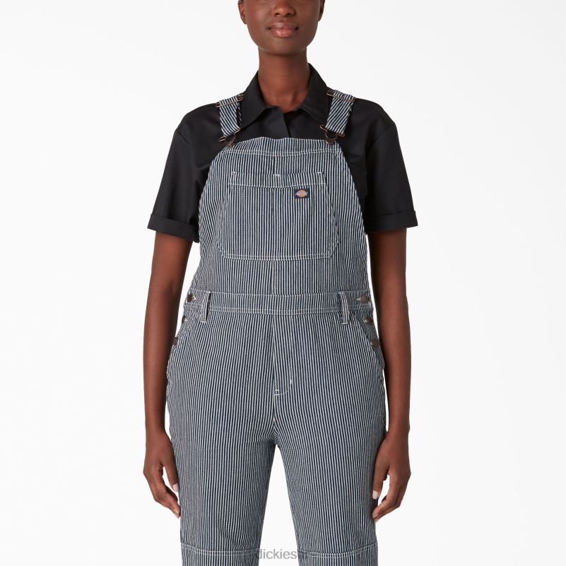 dvostruki kombinezon s hickory prugama do koljena žene Dickies isprana pruga hikorija (desno) 6BPL61946 odjeća