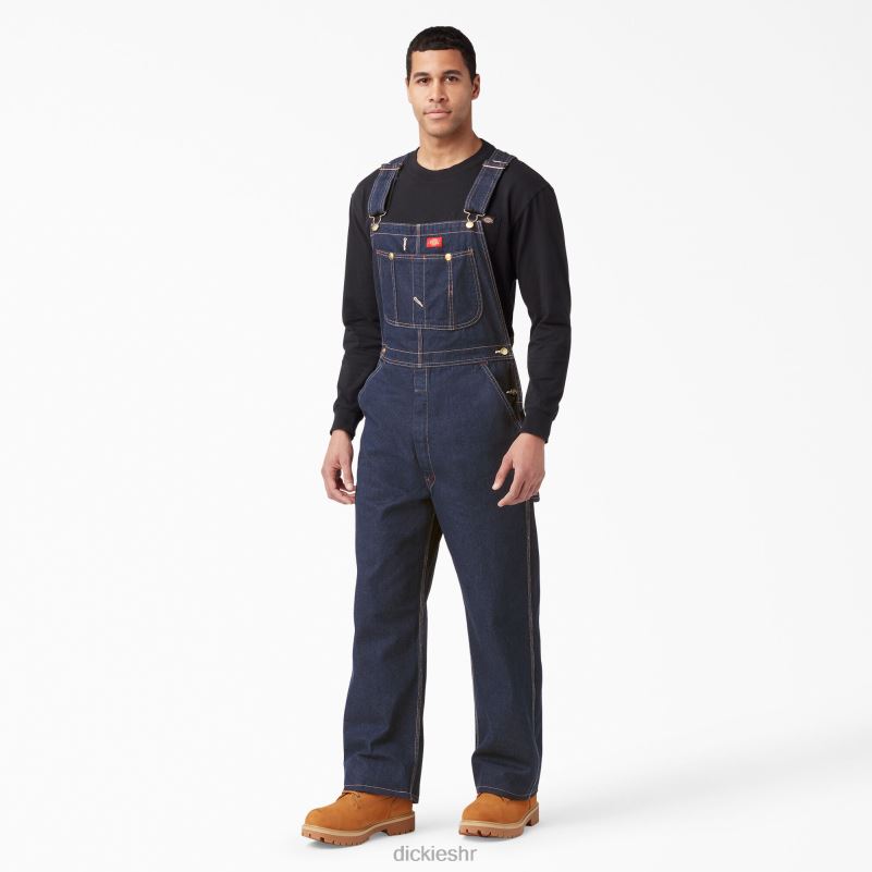 klasični kombinezon s prtljažnikom muškarci Dickies isprano indigo plavo (rnb) 6BPL61218 odjeća