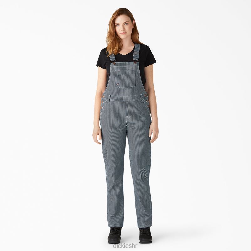 kombinezon s dečkom u obliku hickory pruga žene Dickies isprana hikorijeva pruga (shs) 6BPL61943 odjeća