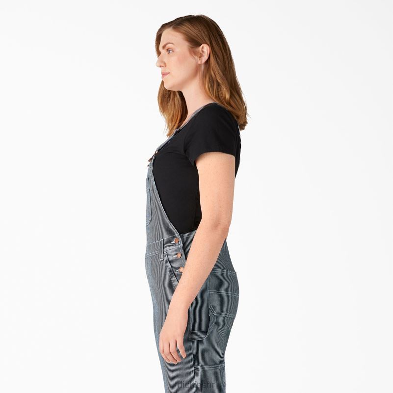 kombinezon s dečkom u obliku hickory pruga žene Dickies isprana hikorijeva pruga (shs) 6BPL61943 odjeća