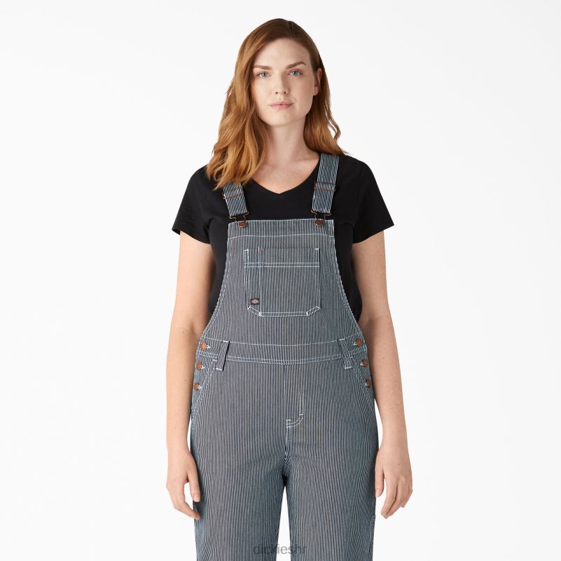 kombinezon s dečkom u obliku hickory pruga žene Dickies isprana hikorijeva pruga (shs) 6BPL61943 odjeća