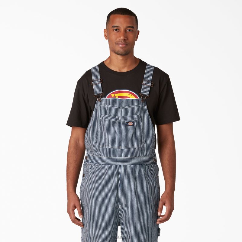 kombinezon s dvostrukim koljenima s ispranim hickory prugama muškarci Dickies redovito 6BPL61515 odjeća