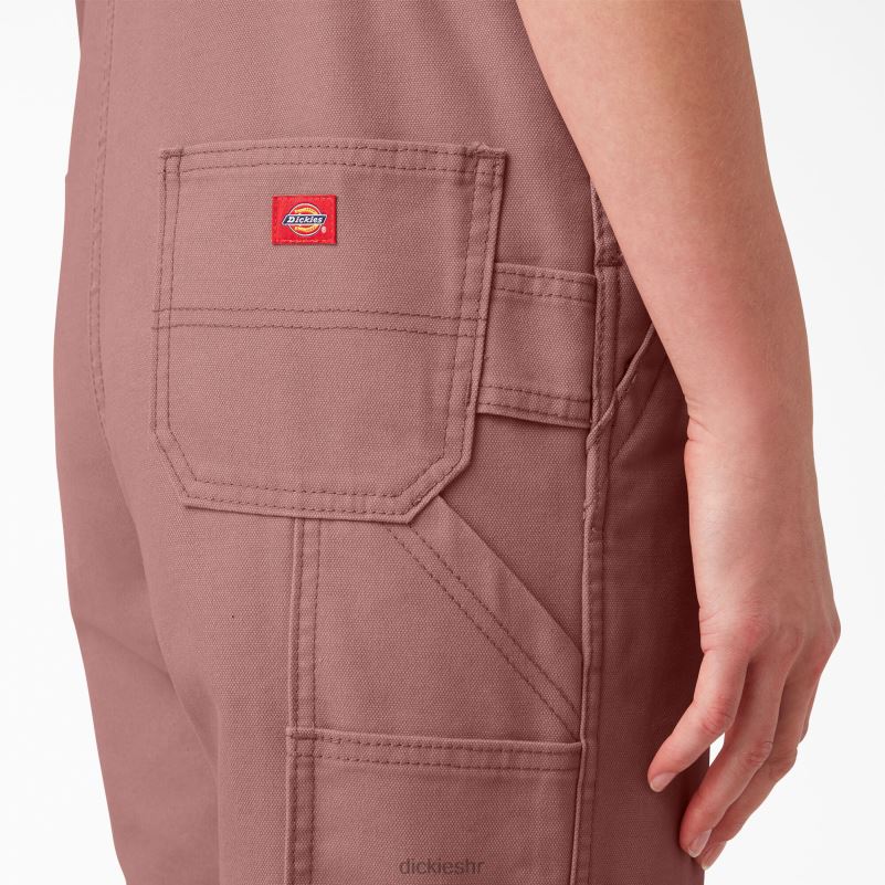 kombinezon s prtljažnikom opuštenog kroja žene Dickies isprana ruža od pepela (rar) 6BPL61557 odjeća