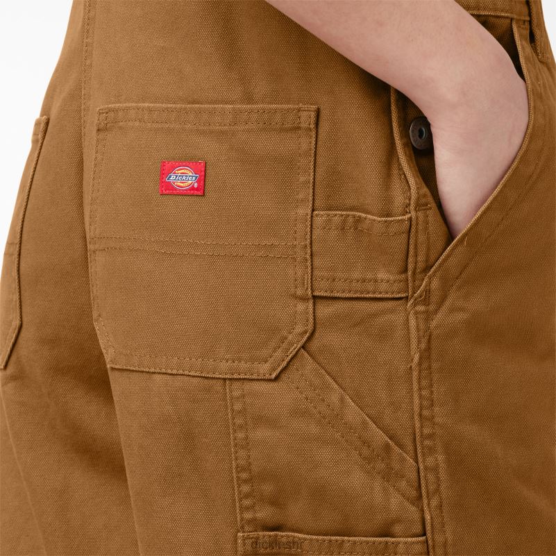 kombinezon s prtljažnikom opuštenog kroja žene Dickies isprana smeđa patka (rbd) 6BPL61558 odjeća