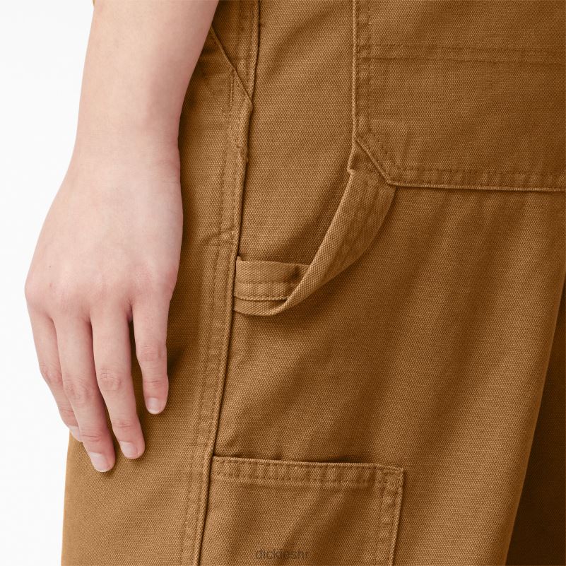 kombinezon s prtljažnikom opuštenog kroja žene Dickies isprana smeđa patka (rbd) 6BPL61558 odjeća