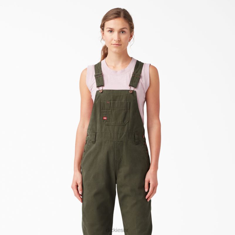 kombinezon s prtljažnikom opuštenog kroja žene Dickies isprana zelena mahovina (rms) 6BPL61561 odjeća