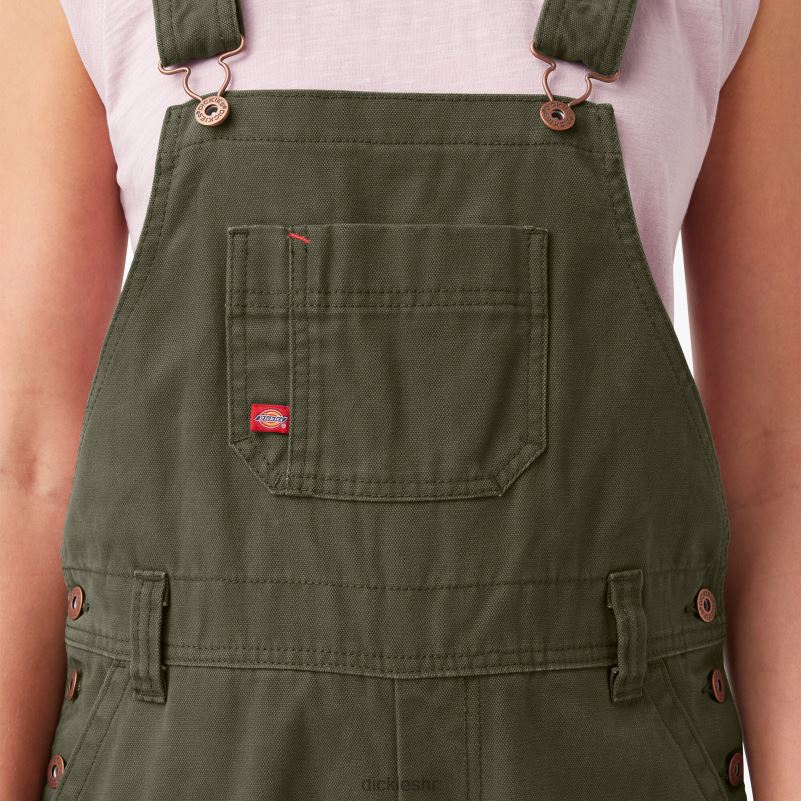 kombinezon s prtljažnikom opuštenog kroja žene Dickies isprana zelena mahovina (rms) 6BPL61561 odjeća