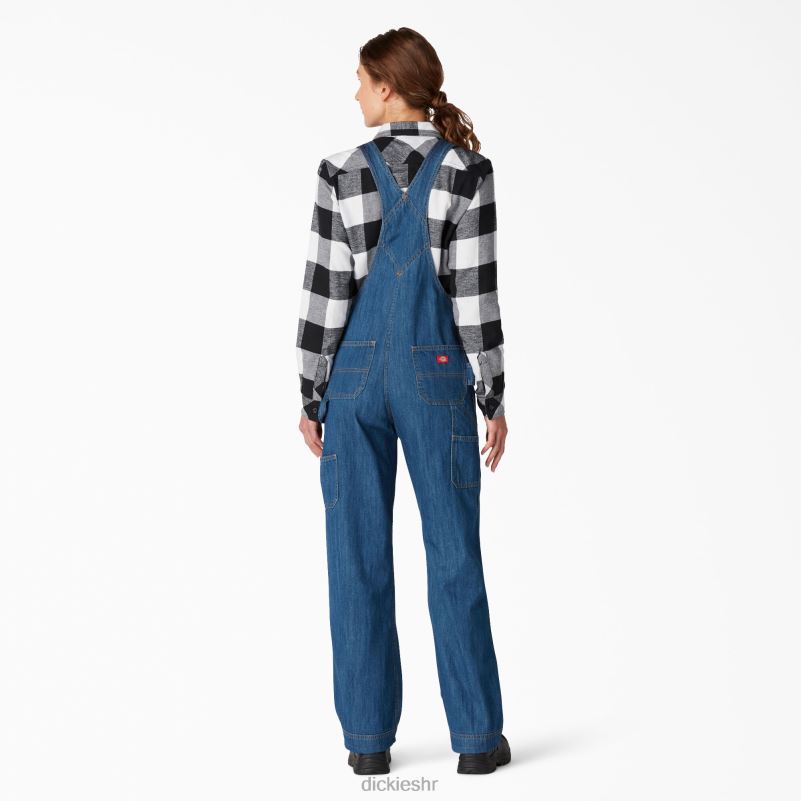 kombinezon s prtljažnikom opuštenog kroja žene Dickies stonewashed srednje plava (msb) 6BPL61556 odjeća
