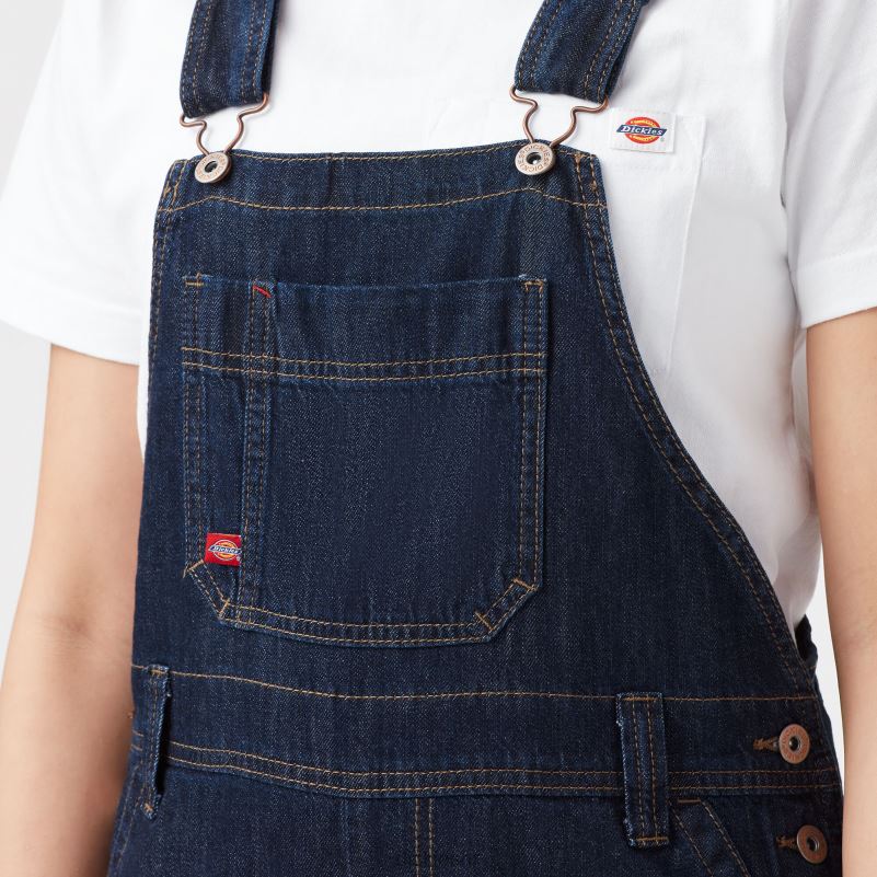 kombinezon s prtljažnikom opuštenog kroja žene Dickies tamni indigo (dib) 6BPL61555 odjeća