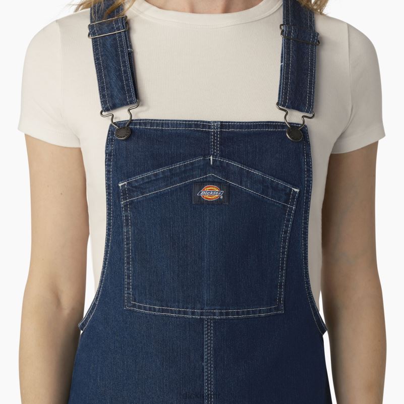 kombinezon s traperom žene Dickies indigo plava (snb) 6BPL61917 odjeća