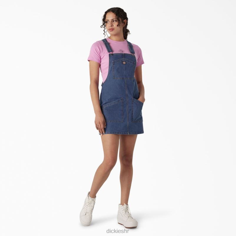 kombinezon s traperom žene Dickies stonewashed vintage blue (wvb) 6BPL61918 odjeća