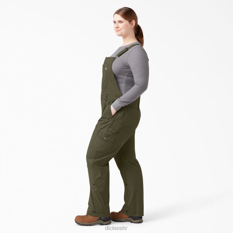 plus rashlađujući ripstop kombinezon žene Dickies isprano vojno zeleno (rml) 6BPL61670 odjeća