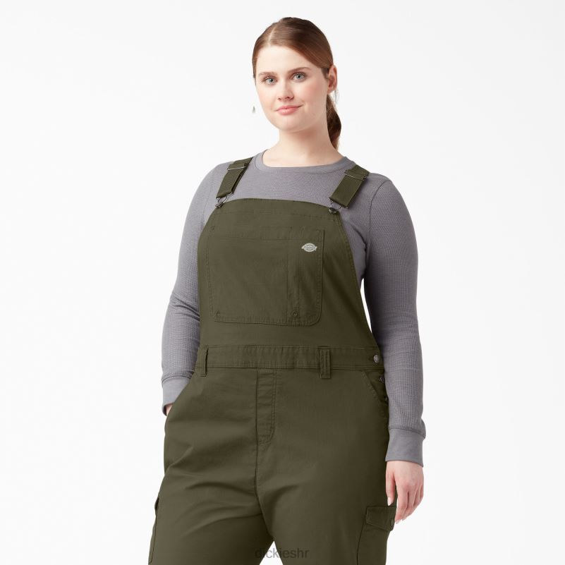 plus rashlađujući ripstop kombinezon žene Dickies isprano vojno zeleno (rml) 6BPL61670 odjeća
