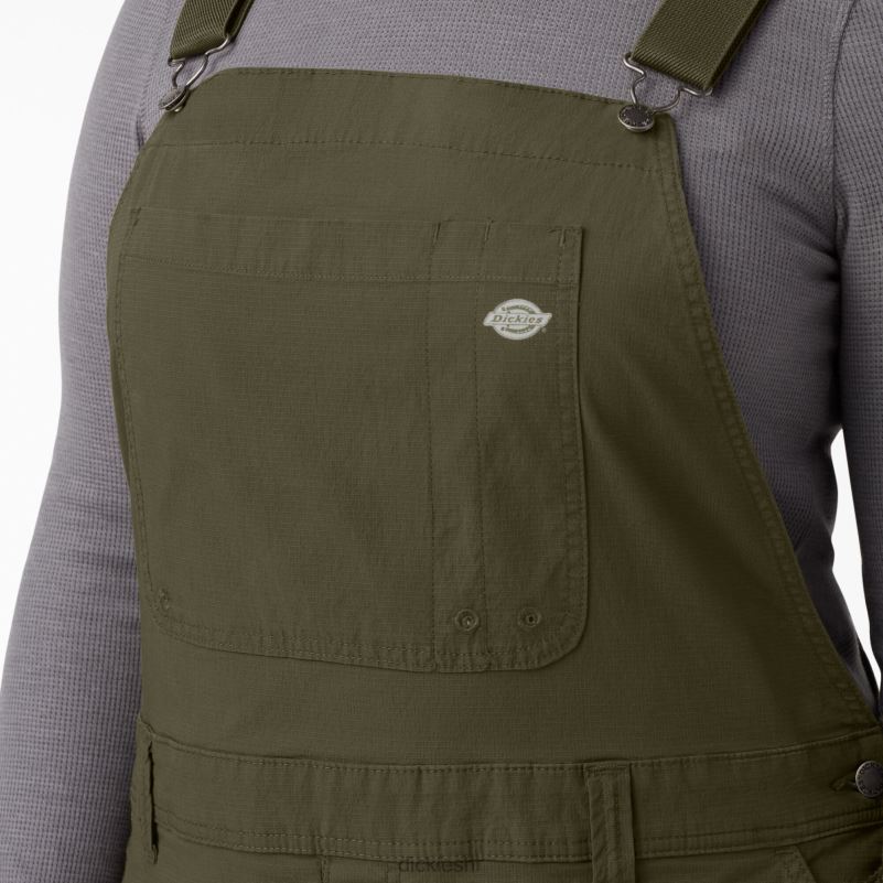 plus rashlađujući ripstop kombinezon žene Dickies isprano vojno zeleno (rml) 6BPL61670 odjeća