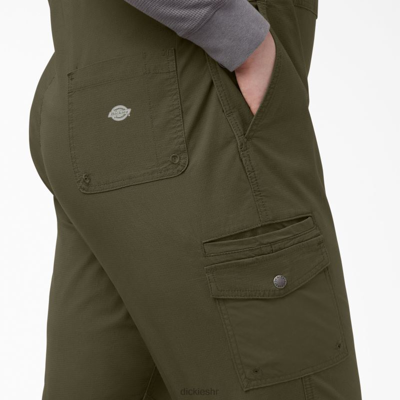plus rashlađujući ripstop kombinezon žene Dickies isprano vojno zeleno (rml) 6BPL61670 odjeća