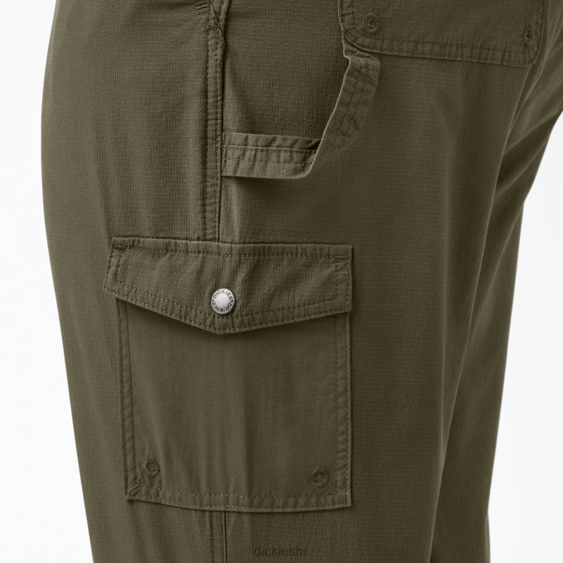 plus rashlađujući ripstop kombinezon žene Dickies isprano vojno zeleno (rml) 6BPL61670 odjeća