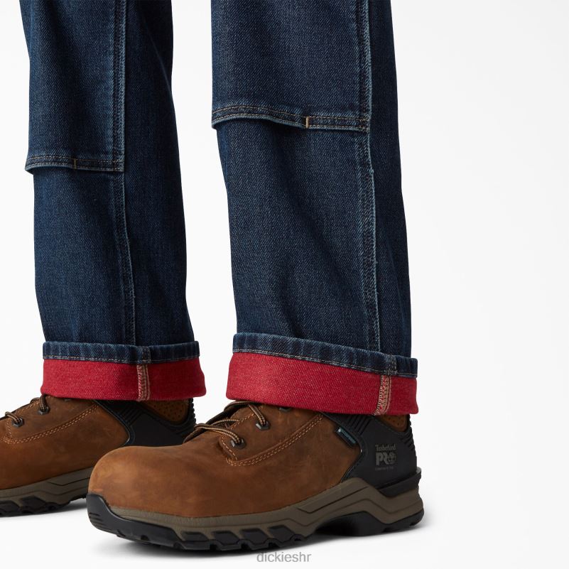 topli kombinezon s dvostrukim koljenima žene Dickies stonewashed srednje plava (msw) 6BPL61692 odjeća