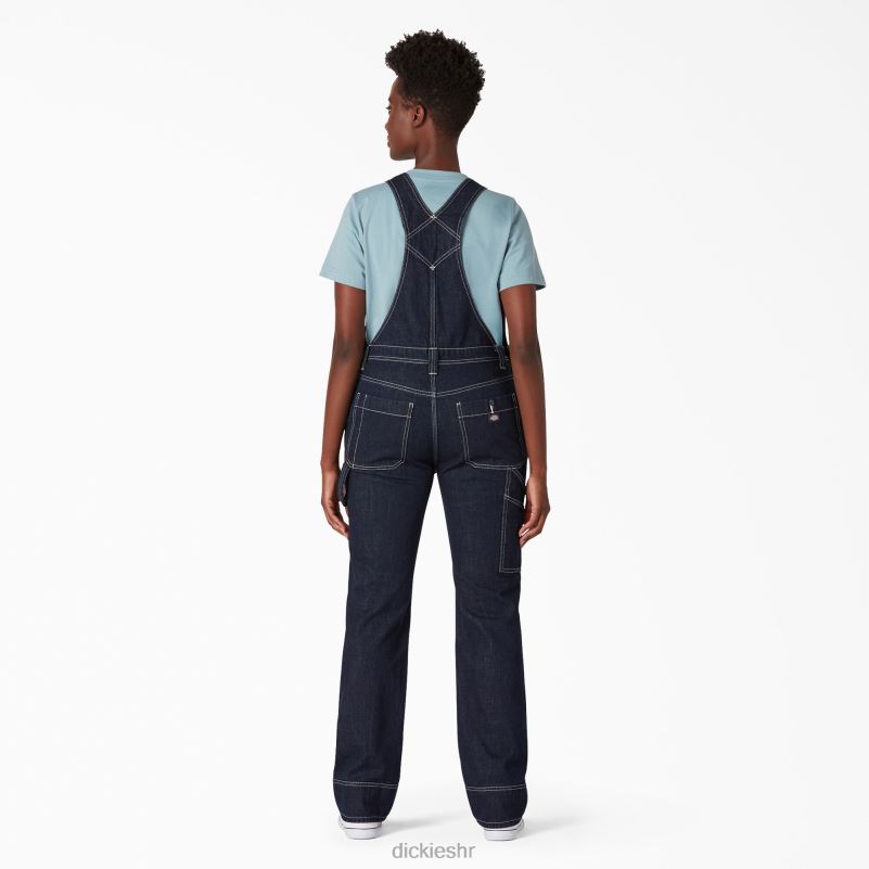 traper kombinezon s dvostrukim koljenima žene Dickies isprano indigo plavo (rnb) 6BPL61947 odjeća