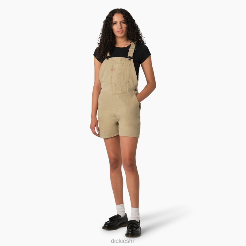 duck bib kratke hlače žene Dickies isprani pustinjski pijesak (sds) 6BPL61914 odjeća
