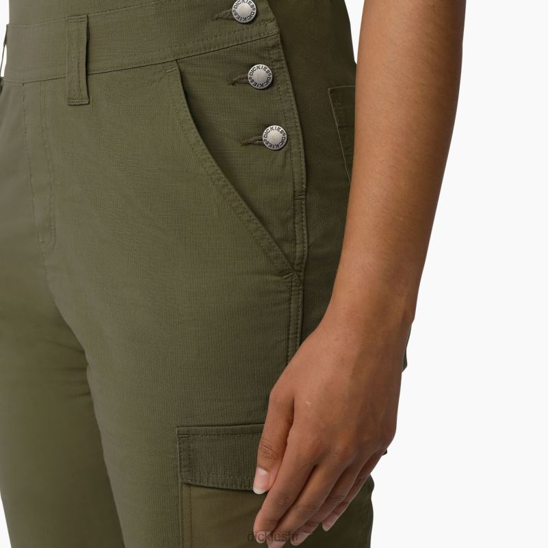 kratke hlače s ripstop hlađenjem žene Dickies isprano vojno zeleno (rml) 6BPL61607 odjeća