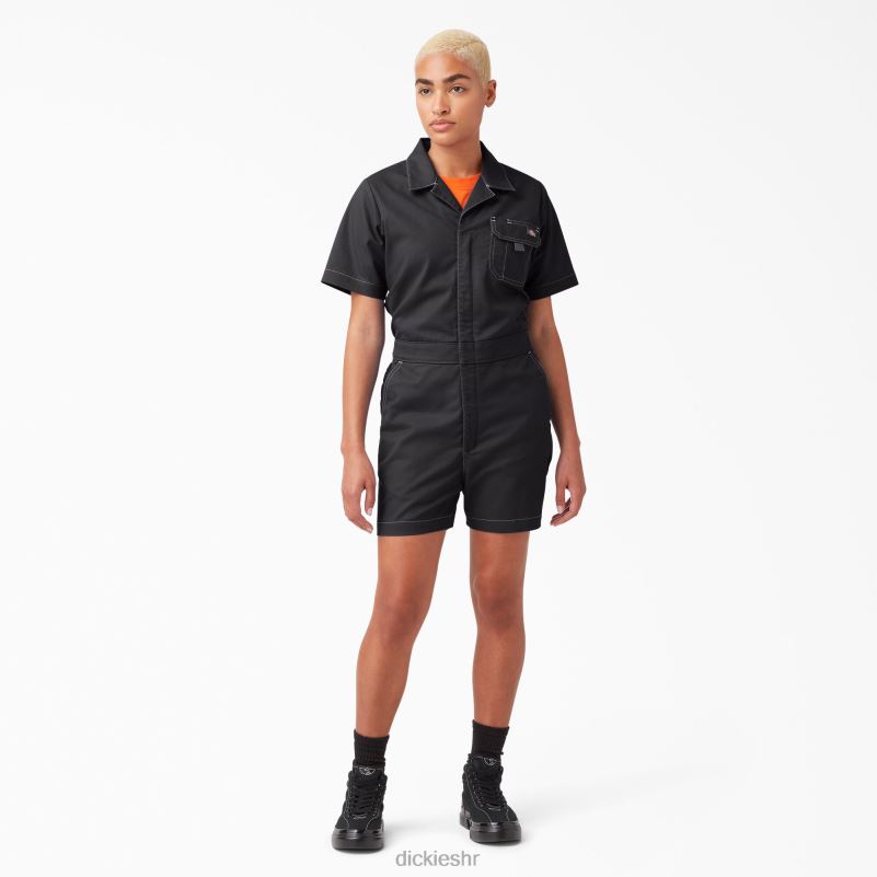 ripstop kratke hlače žene Dickies isprano crno (rbkx) 6BPL61922 odjeća