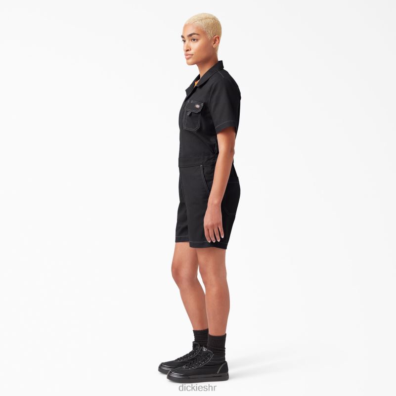ripstop kratke hlače žene Dickies isprano crno (rbkx) 6BPL61922 odjeća
