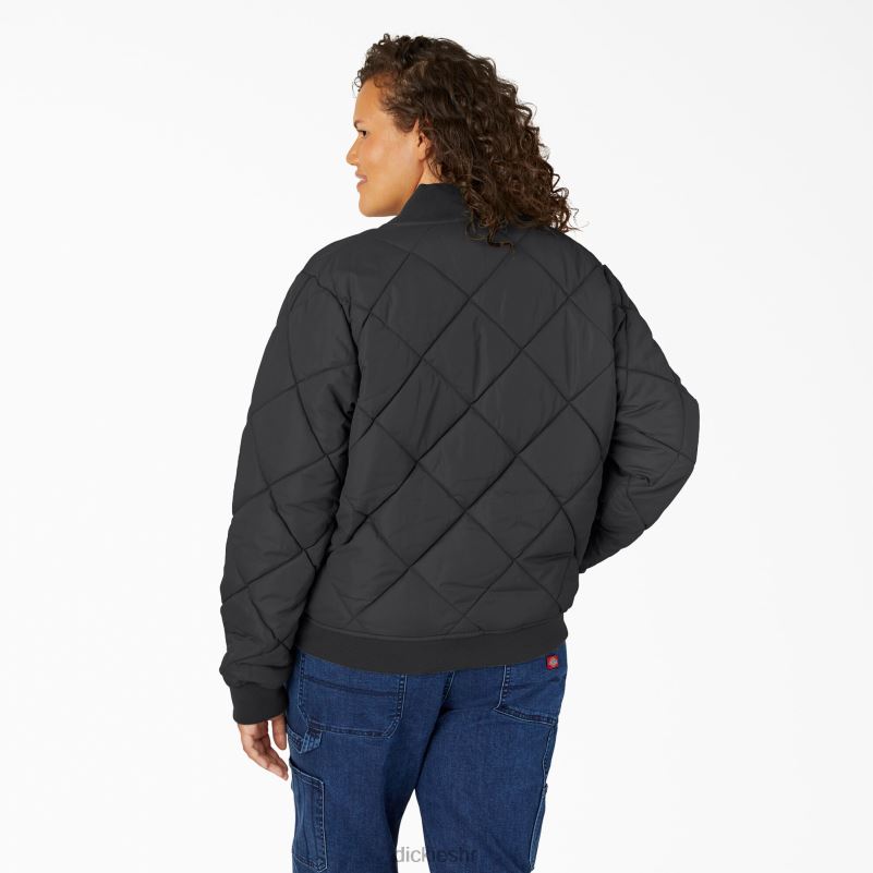 plus prošivena bomber jakna žene Dickies crna (bk) 6BPL62363 odjeća