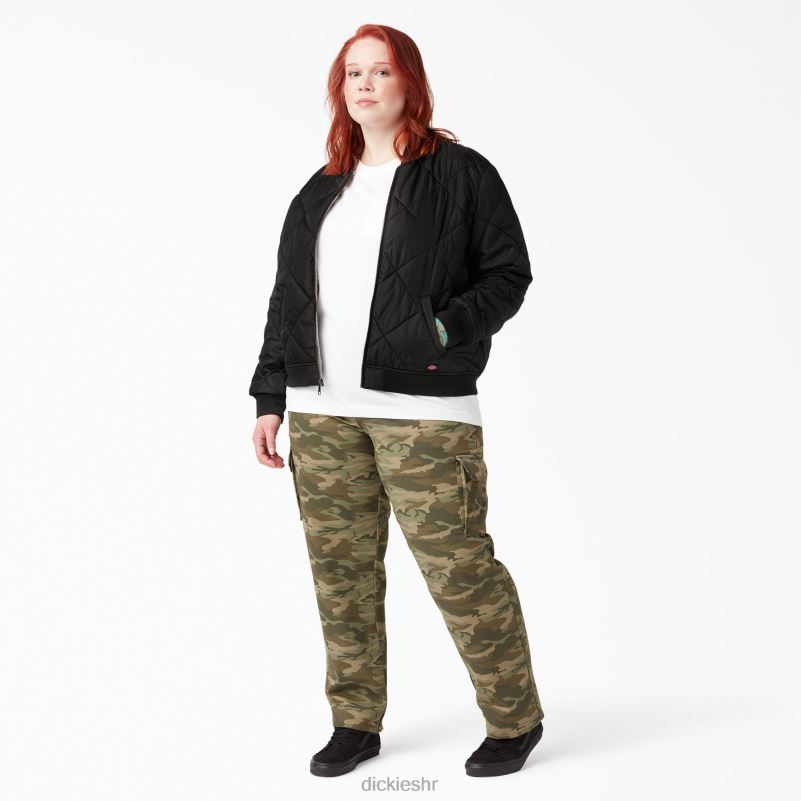 plus prošivena bomber jakna žene Dickies crna (bk) 6BPL62363 odjeća