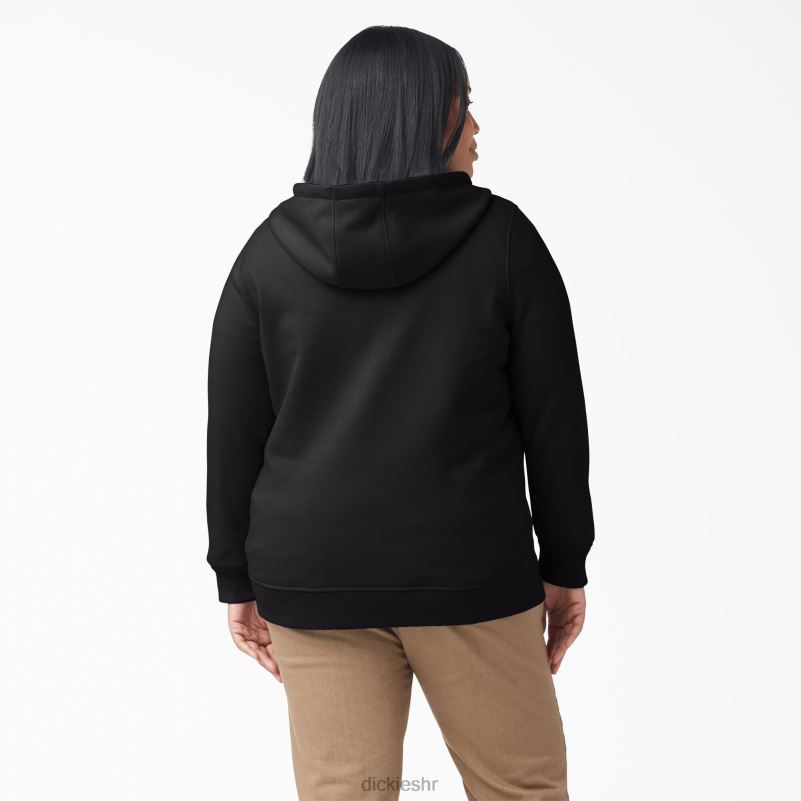 plus teška majica s patentnim zatvaračem žene Dickies crna (kbk) 6BPL62278 odjeća