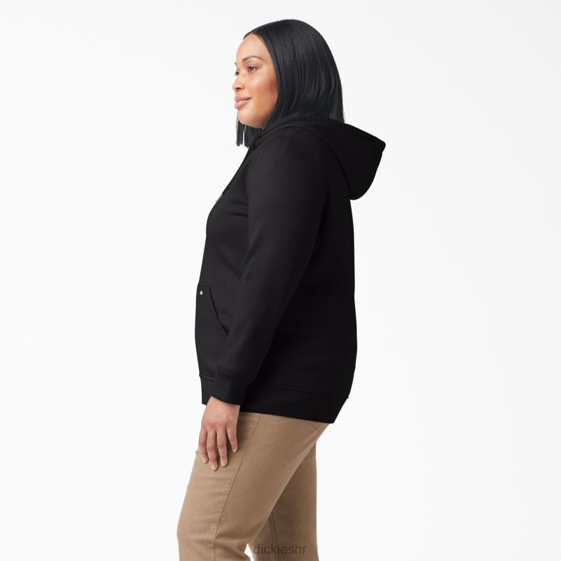 plus teška majica s patentnim zatvaračem žene Dickies crna (kbk) 6BPL62278 odjeća